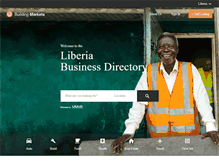 Tablet Screenshot of liberia.buildingmarkets.org